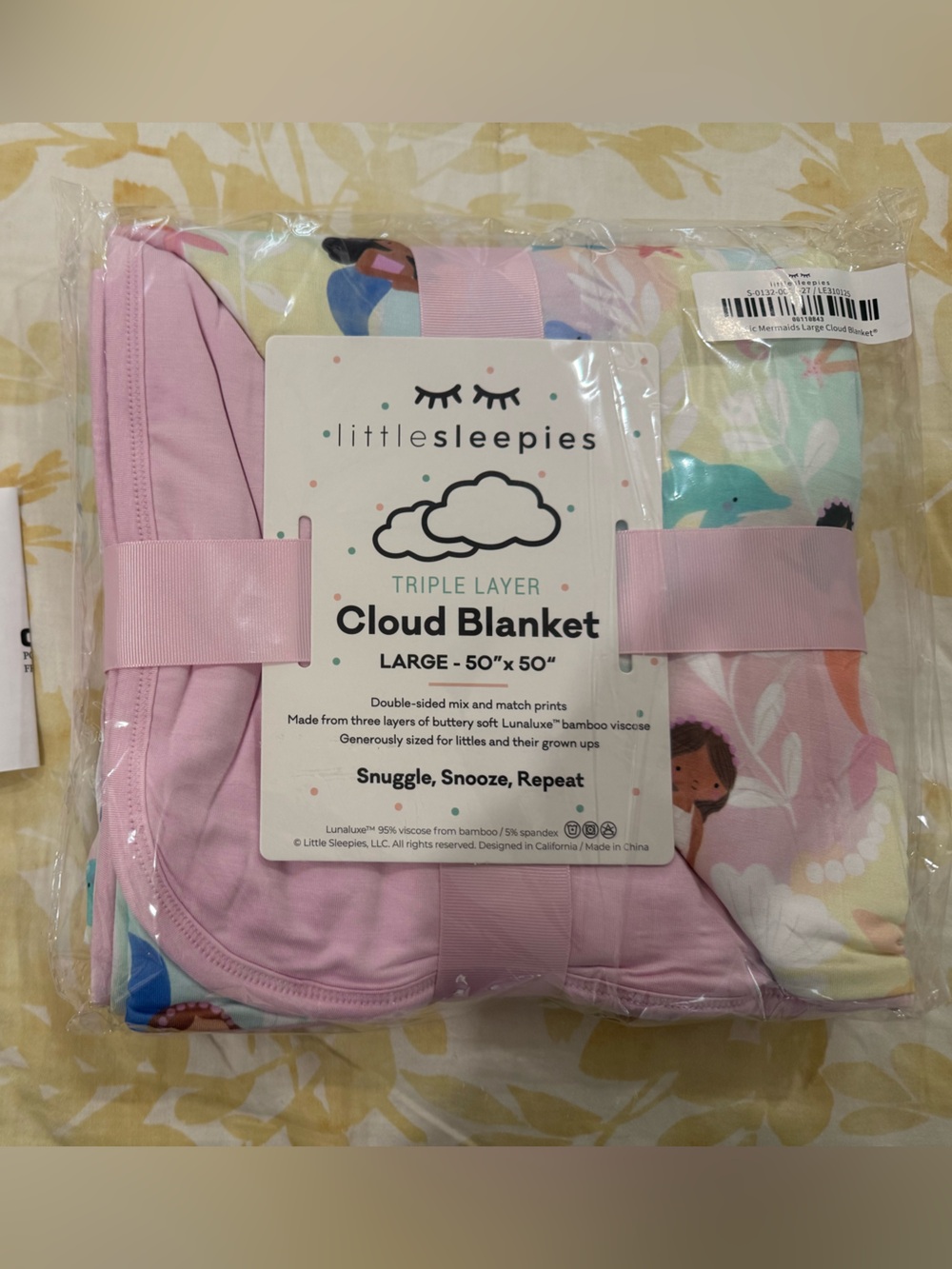 Mermaid cloud Little Sleepies Large